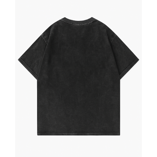 Pablo Escobar Oversized T-Shirt – Acid Wash Black | 240 GSM Cotton | Stayfunky - STAYFUNKY