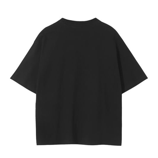 Stayfunky Black Oversized T-Shirt – 240 GSM French Terry Classic Streetwear - STAYFUNKY