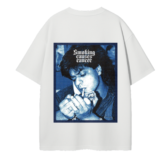 BADSHAH Oversized T-Shirt – Graphic Streetwear by Stayfunky (White, Unisex) - STAYFUNKY