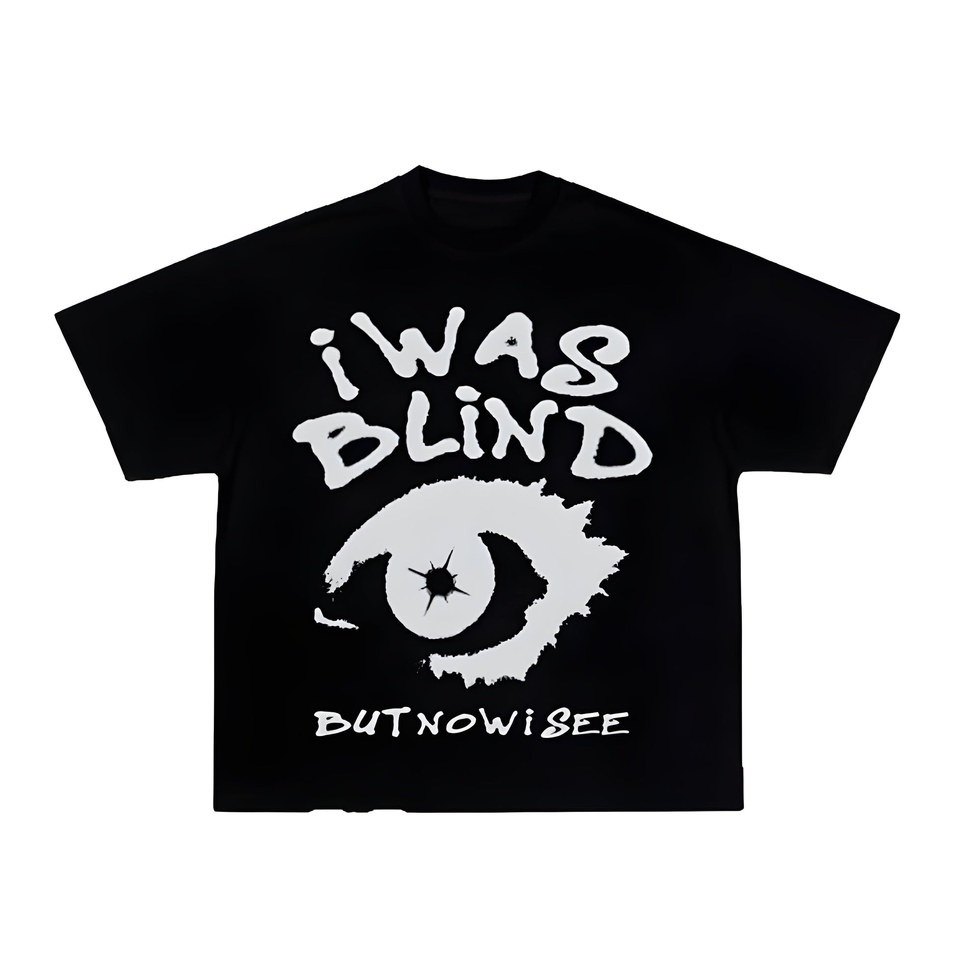 StayFunky "I Was Blind But Now I See" Oversized 240 GSM Cotton T-Shirt – Streetwear Graphic Tee - STAYFUNKY