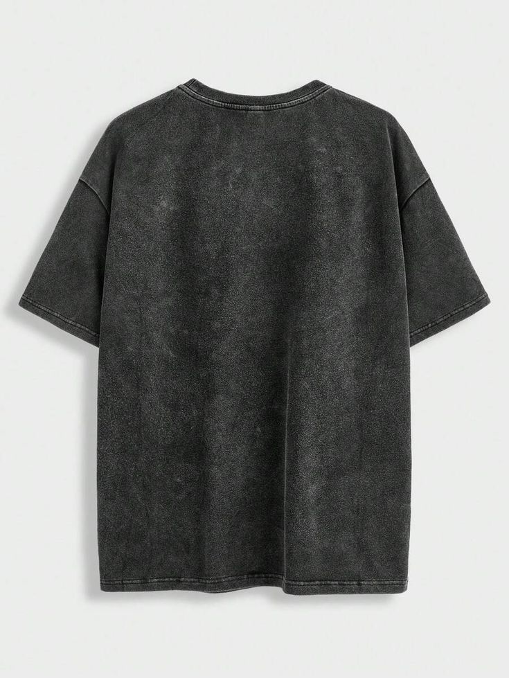 Stayfunky Acid Wash Black Oversized T-Shirt – 240 GSM French Terry Streetwear - STAYFUNKY